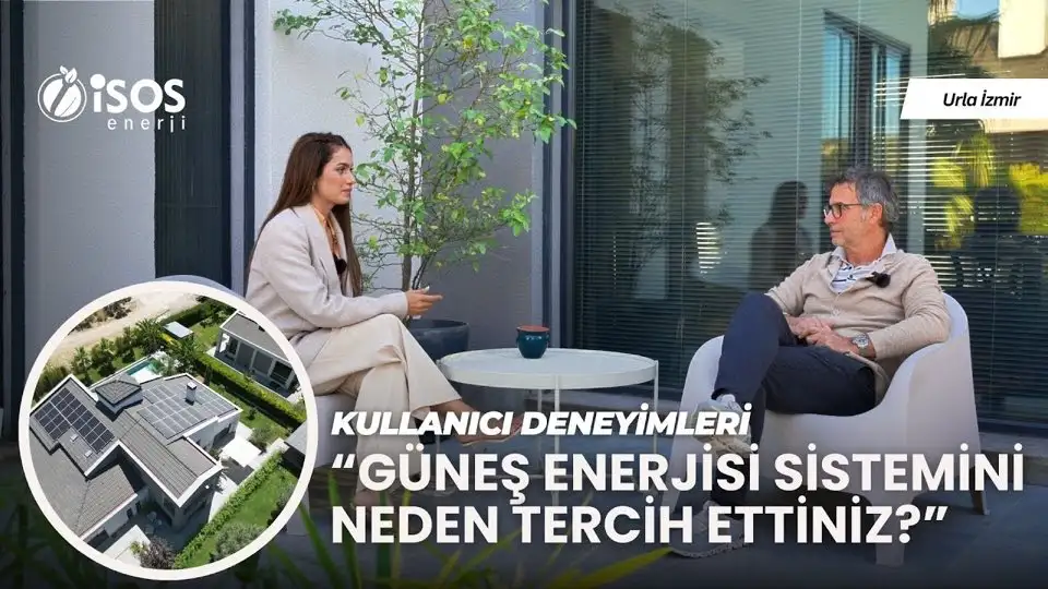İzmir Urla'da güneş enerjisi sistemine geçen müstakil ev — müşteri deneyimi videosu